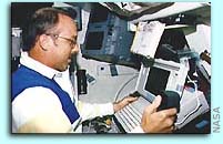 First Laptop in Space